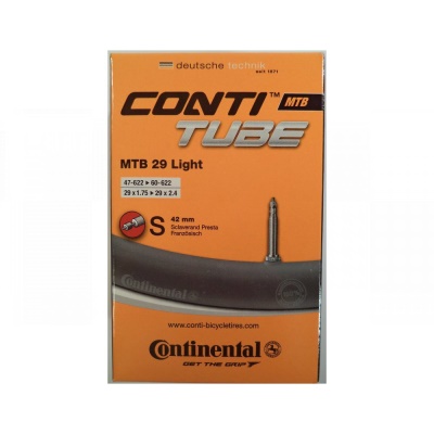 CONTINENTAL - duše MTB Light 29" 1,75/2,5 galuskový ventil 42 mm CONTINENTAL - duše MTB Light 29" 1,75/2,5 galuskový ventil 42 mm