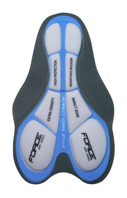 FORCE - kraťasy F MTB-11 s odnímatelnou vložkou modré (5)