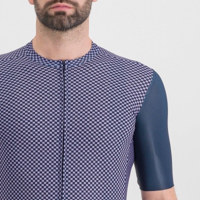 SPORTFUL - dres Checkmate jersey, galaxy blue chalck violet (3)