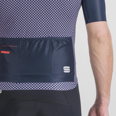 SPORTFUL - dres Checkmate jersey, galaxy blue chalck violet (4)