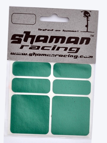 SHAMAN - samolepka reflexní zelená