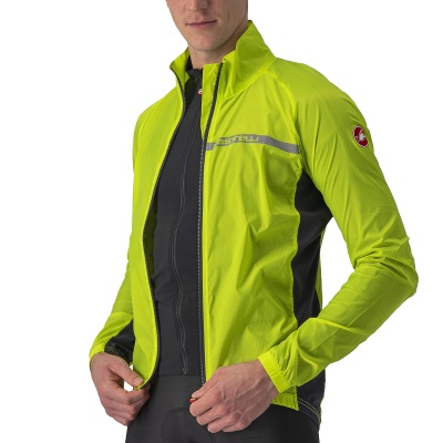 CASTELLI - bunda Squadra Stretch fluo/tmavě šedá (3)