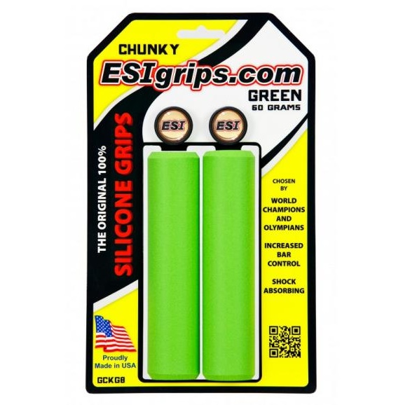 ESI GRIPS - gripy Chunky Classic 32 mm zelená