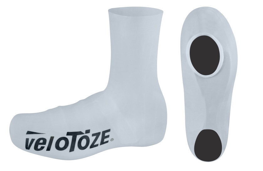 VELOTOZE - návleky na tretry Road latex vysoké, bílé, S