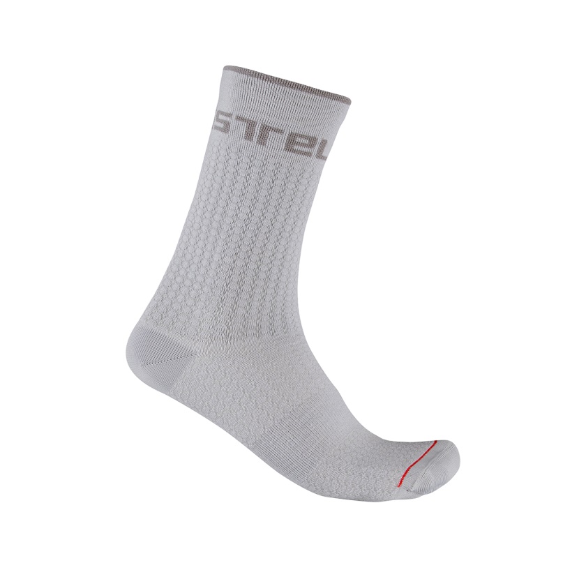 CASTELLI - ponožky Distanza 20 silver gray