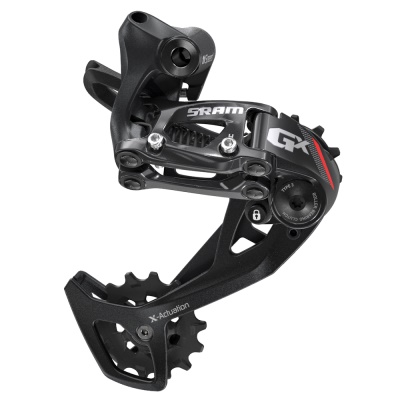 SRAM - přehazovačka GX 2x11 rychlostí, dlouhé vodítko, červená