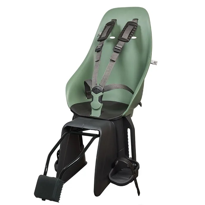 URBAN IKI - zadní sedačka na kolo s adaptérem a nosičem na sedlovku SET zelená/černá