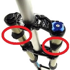ROCK SHOX - gumové dorazy na vidlici Rock Shox Boxxer