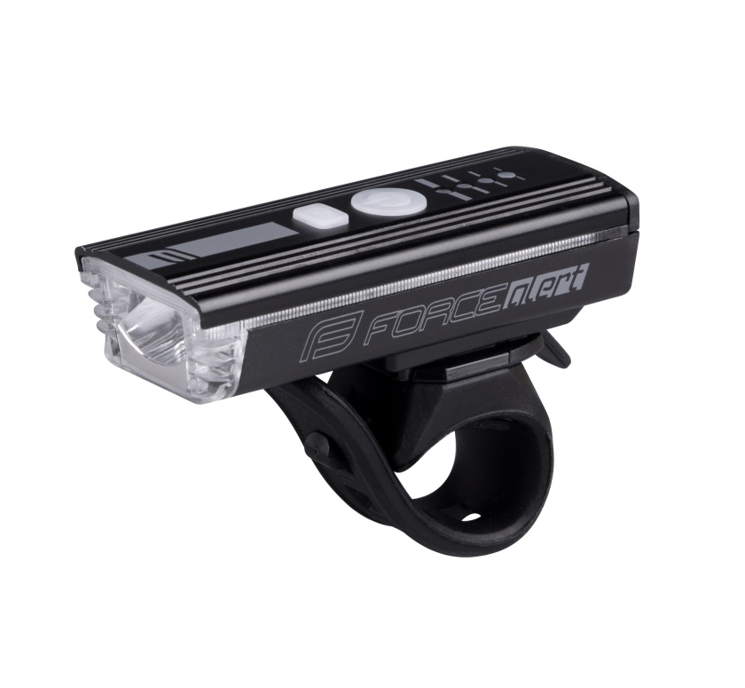 FORCE - přední světlo ALERT 350LM USB, černé