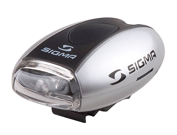 SIGMA - zadní světlo MICRO stříbrná / zadní světlo LED-červená
