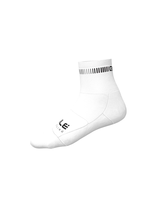 ALÉ - ponožky LOGO Q-SKIN SOCKS white-black