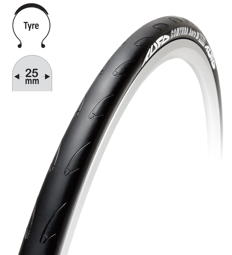 TUFO - silniční plášť Comtura Aero, 25Cx700 mm, skládací