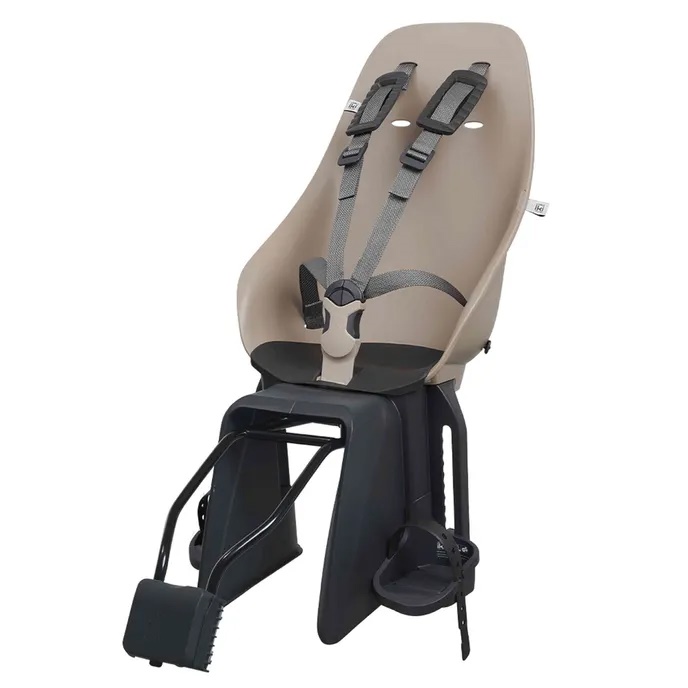 URBAN IKI - zadní sedačka na kolo s adaptérem a nosičem na sedlovku SET béžová/černá