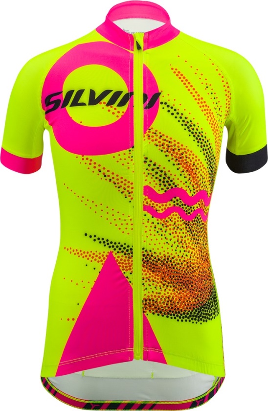 SILVINI - cyklo dres TANARO neon-pink