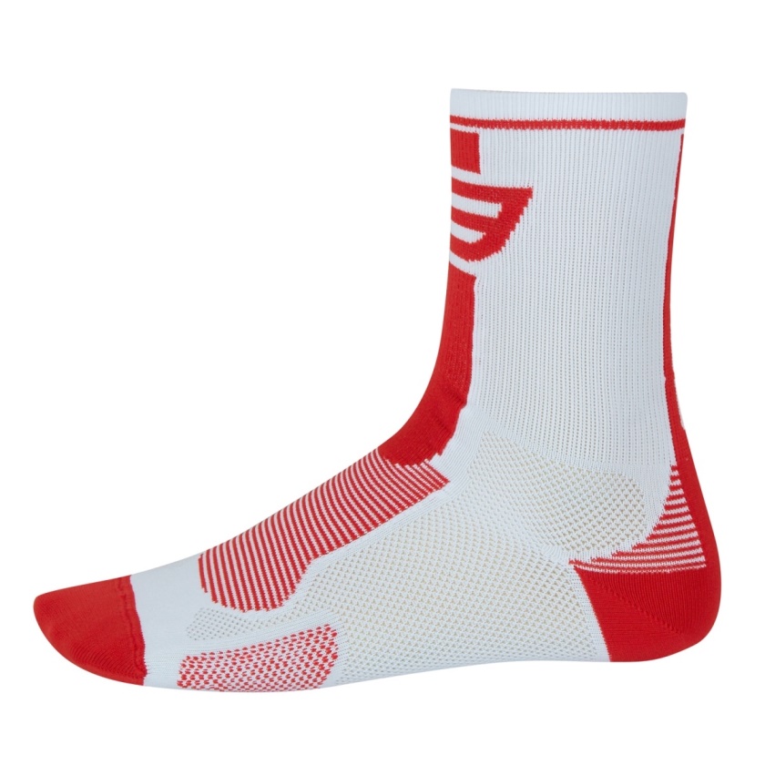 FORCE - ponožky  LONG, bílo-červené
