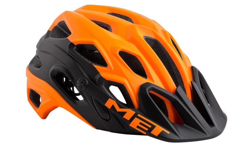 MET - helma LUPO oranžová/černá matná