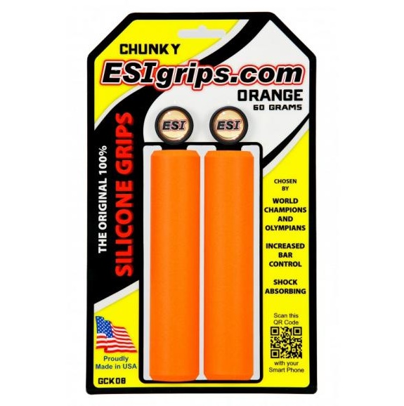 ESI GRIPS - gripy Chunky Classic 32 mm oranžová