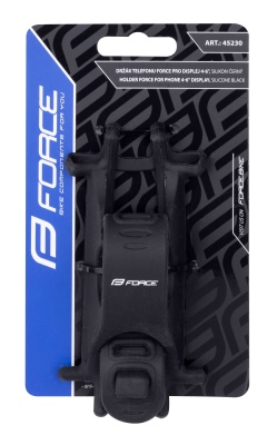 FORCE - držák telefonu UNI silikon černý (3)