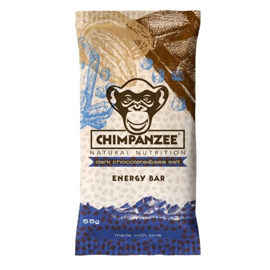 CHIMPANZEE - ENERGY BAR Dark Chocolate & Sea Salt 55g
