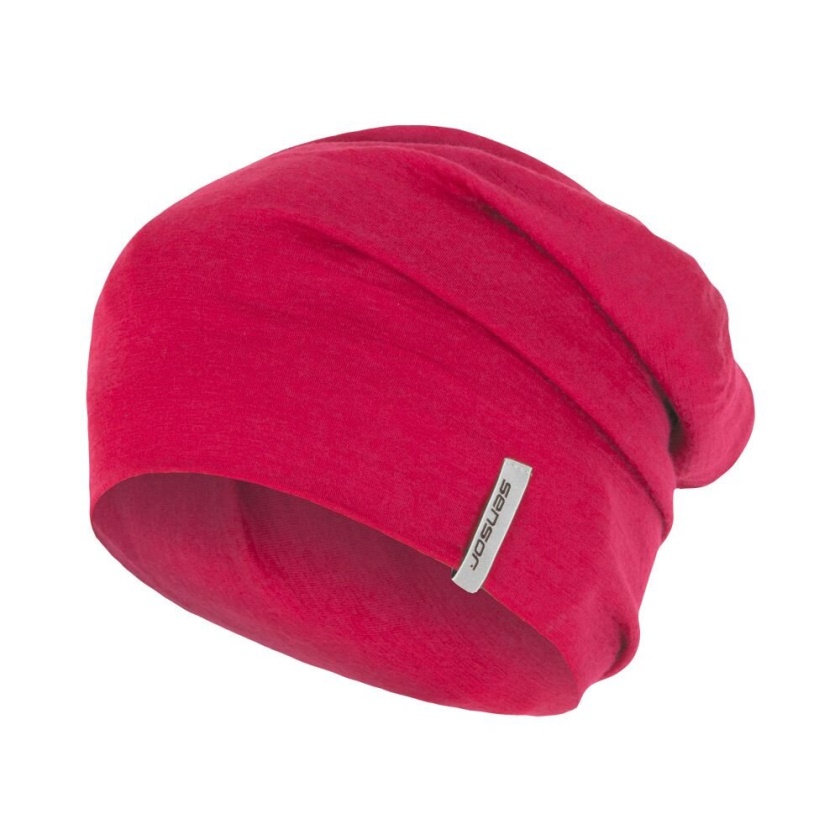 SENSOR - čepice MERINO ACTIVE růžová