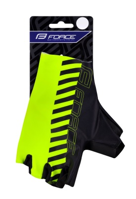 FORCE - rukavice Line fluo/černá (2)