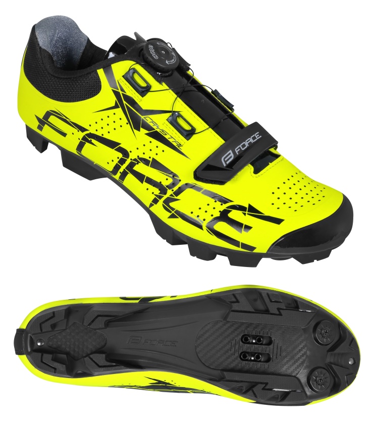 FORCE - tretry MTB CRYSTAL, fluo