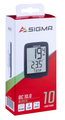 SIGMA - cyklo computer BC 10.0, černo-bílý (2)