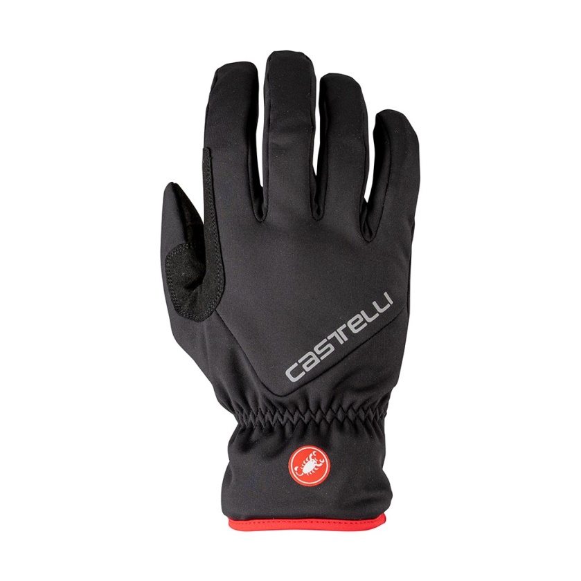 CASTELLI - větruodolné rukavice Entrata Thermal black