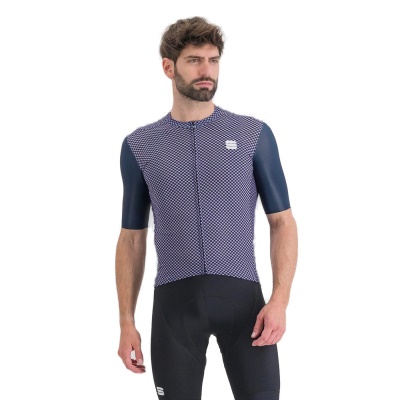 SPORTFUL - dres Checkmate jersey, galaxy blue chalck violet