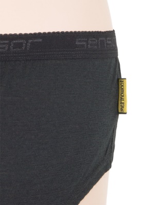 SENSOR - dámské kalhotky MERINO ACTIVE černá (1)