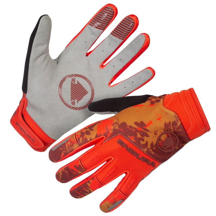 ENDURA - větruodolné rukavice SingleTrack papriková