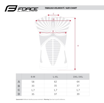 FORCE - triko TROPIC bez rukávů,bílé 2XL-3XL (3)