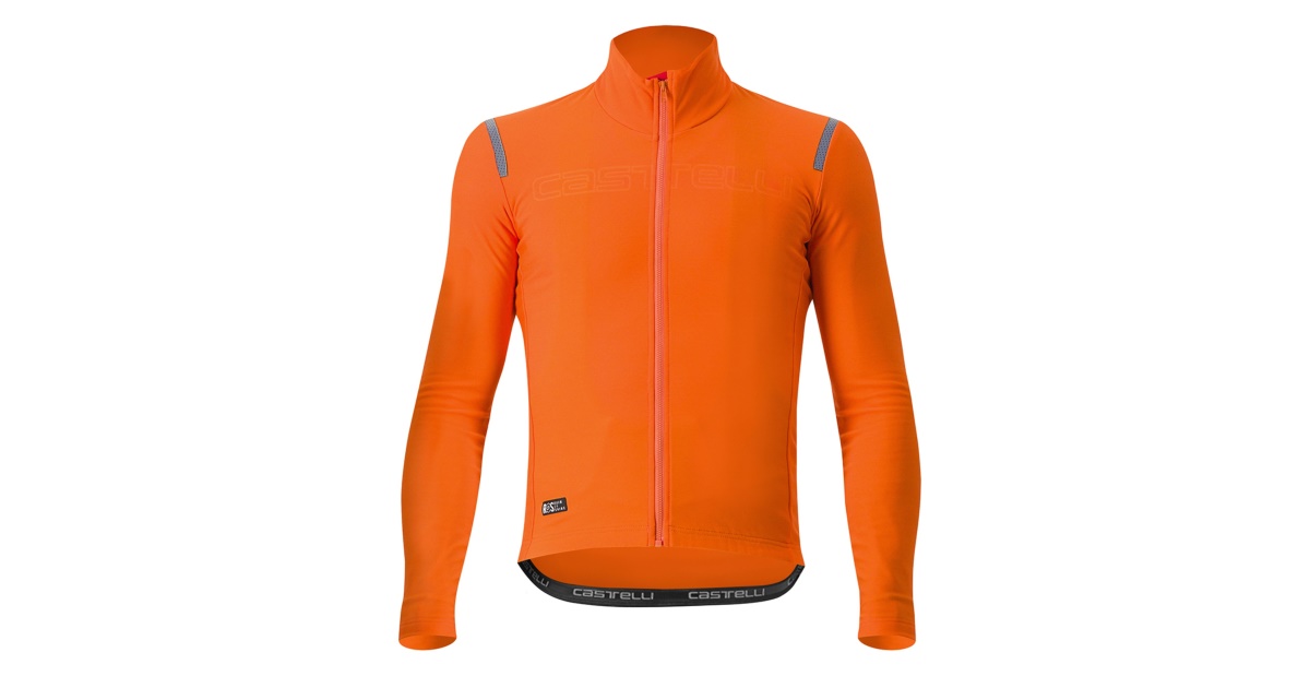 CASTELLI - zateplený dres Tutto Nano RoS Jersey red orange | bikero.cz