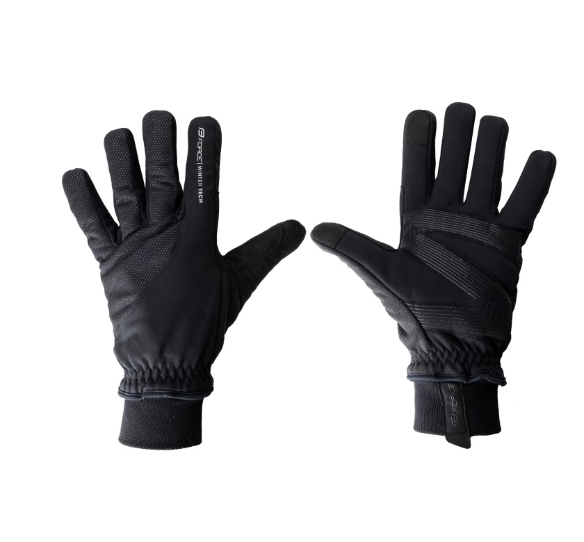 FORCE - zimní rukavice Winter Tech černá