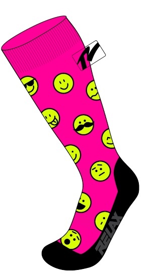 RELAX - ponožky HAPPY růžová