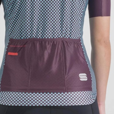 SPORTFUL - dámský dres Checkmate w jersey, huckleberry blue radiance (4)