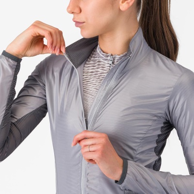 CASTELLI - dámská bunda Aria Shell 2 světle šedá (3)