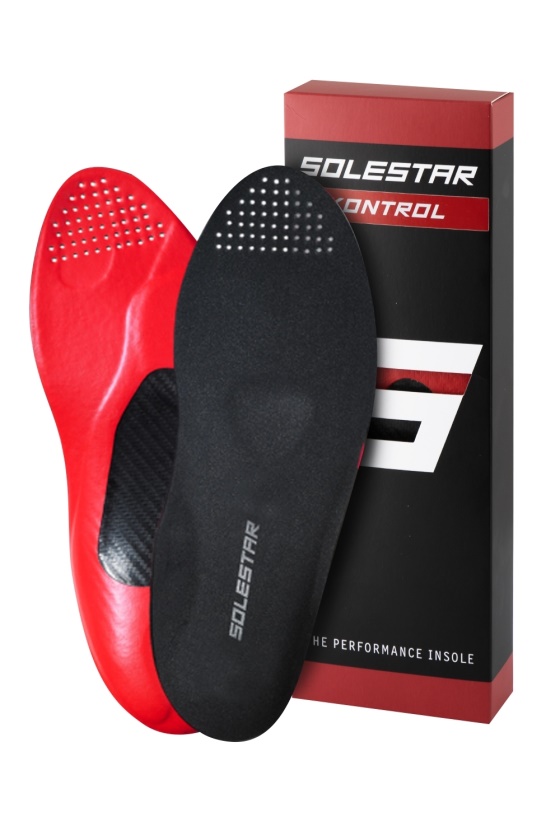 SOLESTAR - vložky treter Kontrol černá/červená
