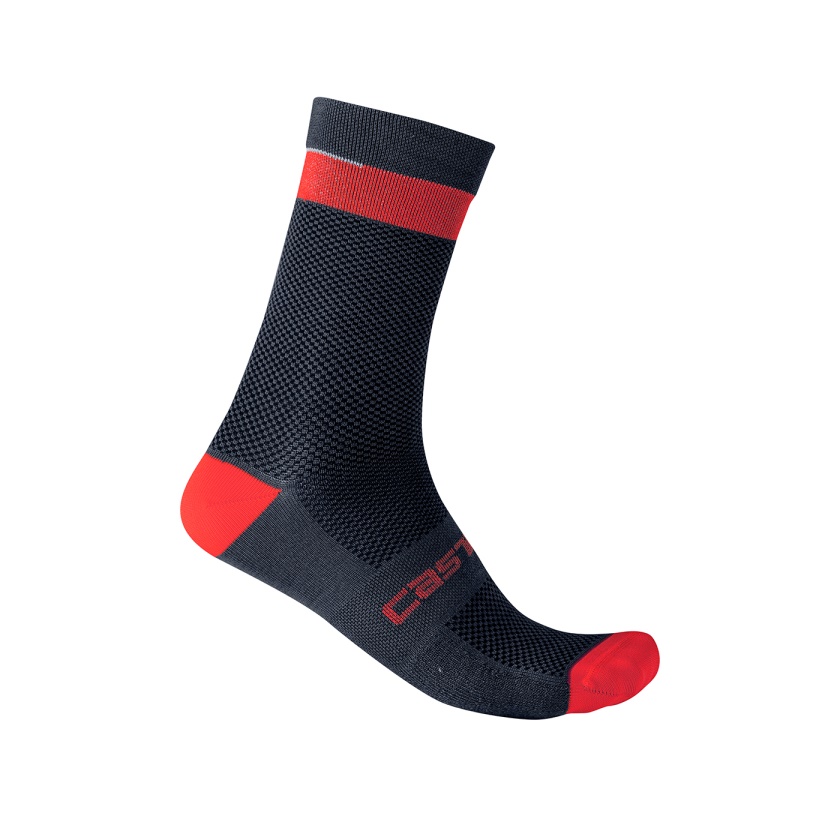 CASTELLI - ponožky Alpha 18 savile blue/red